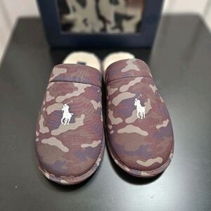 NIB Men's Polo Ralph Lauren Klarence Scuff Slippers Size 10M